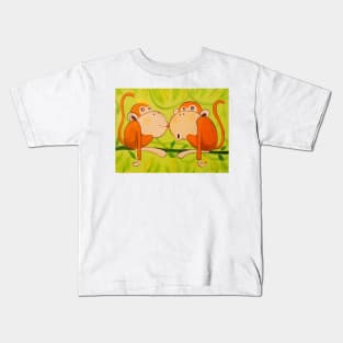 Love monkeys Kids T-Shirt